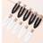 Shein 10pcs Black And White Solid Alligator Hair Clip No Crease Hair Clip