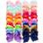 Shein 20 Pcs Girls Multicolor Bubble Flower Hair Clips