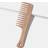 Shein Brown Dry & Wet Use Hair Pick Comb, 1pc Classic Wide Tooth