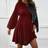 Shein Maternity Cable Textured Lantern Sleeve Dress