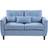 Homcom Loveseat with Armrests Light Blue Sofa 140cm 2 Seater