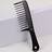 Shein Plastic Black Wide Toothed Comb Set