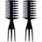 Shein 2pcs Hair Combs Fishbone Design