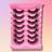 Shein 7pairs 3D Silk False Eyelashes Eye Tail Stretch Pink Packing