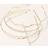 Shein Metallic Gold Wave Style Hair Hoops, Simple & Practical