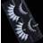 Shein 2pairs Up And Lower White Colored False Strip Eyelashes For Cosplay Party Beauty Color Fake Lashes