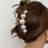 Shein 1 piece hair clip with pearl decoration for women, fashionable design, white pearl, fashionable hair accessories for women for wedding or everyday wear, elegant for thick or thin hair, summer decoration