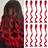 Shein 10 Pcs Colored Clip In Hair Extensions