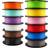 MiKA3D 1.75mm 3D Printer Normal PLA Filament 12 Bundle, Most Popular Colors Pack, 1.75mm 500g per Spool, 12 Spools Pack, Total 6kgs Material with One Bottle of 3D Printer Stick