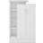 SECONIQUE Nevada Petite Open Shelf White Gloss Wardrobe 90x145cm