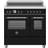 Bertazzoni Induktionsspis, Heritage, 90X60, 2 Matt-svart Svart