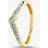 Pure Brilliance 9ct yellow gold 0.12ct diamond wishbone half eternity ring thr14730