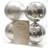 Decoris Julkula 10cm Silver Julgranspynt 4st
