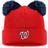 Fanatics Women's Washington Nationals Red/Navy Double Pom Cuffed Knit Hat