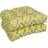 Blazing Needles U-Shaped Yellow Chair Cushions Yellow (48.3x48.3cm)