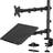 Huanuo Monitor & laptop mount adjustable dual arm desk stand/holder for 17"