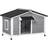 Pawhut Large Wooden Dog Kennel Elevated Dog