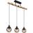 Globo Lighting Richard Matt Black Pendant Lamp 78cm