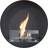 Cach Fires Delaware Black Round Wall-mounted Bio Black