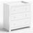 Little Acorns Aya Leo Sleigh Dresser White