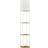 Homcom Modern White/Brown Floor Lamp 159cm