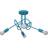 Oxford Multi Arm Turquoise Ceiling Flush Light 44cm