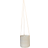 Naga Hanging plant pot, White.