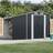 vidaXL Garden Shed Anthracite 277 x 192.5 x 179 cm (Building Area )