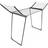 Relaxdays Clothes airer, weatherproof drying rack, 13 m long drying space, with two wings, flat drying, black