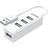 Unitek 4 Ports USB 2.0 Hub in White