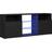 vidaXL LED Light Black TV-bord 120x50cm