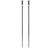 Wedze Boost 100 Safety Alpine Ski Poles - Black/Carbon Grey