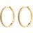 Pilgrim Large Hoops - Gold/Transparent