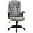 Vinsetto Swivel Microfibre Fabric Grey Office Chair 120cm