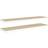 vidaXL 326586 Oak/White Wall Shelf 120cm 2pcs