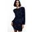 H&M Ladies Black Sequined deep-back dress