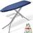 VEVOR Ironing Board 23.4x14.4in 51x13in & 55x15in with Storage Tray 4 Layers & 10 Adjustable Heights Blue