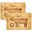 DuneDesign Set of 2 Bamboo Wood Cutting 13x9 in Chopping Board