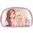 Depesche 12635 TOPModel Glitter Queen Kosmetiktasche in Rosa mit Glitzersteinen, Beauty Case mit Innentasche