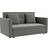 Homcom Convertible Light Grey Sofa 152cm 2 Seater