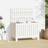vidaXL Garden Storage Box White 76x42.5x54 cm