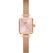 Daniel Wellington Quadro Pink Dial Stainless Steel Strap Women's Watch DW00100650