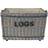 RED HAMPER Jumbo Wicker Brown Basket 76cm