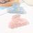 Shein 2pcs Pink & Sky Blue Acetate & Large Marble Pattern Half Circle