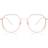 SmartBuy Collection Oval Full Rim TR90 Prescription Online Brown Size Free Lenses Blue Light Block Available Transparent Brown Rose Gold