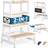 Deuba Tower Barn natural wood/white 93x56x49cm