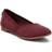 Toms Dam Jutti Neat balett platt, Djup vinröd reprev stickning