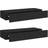 vidaXL 330258 Black Wall Shelf 60cm 2pcs