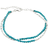 Monica Vinader Mini Nugget Beaded Bracelet - Silver/Turquoise