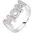 Maria Black Mom Rose Ring - Silver/Pink